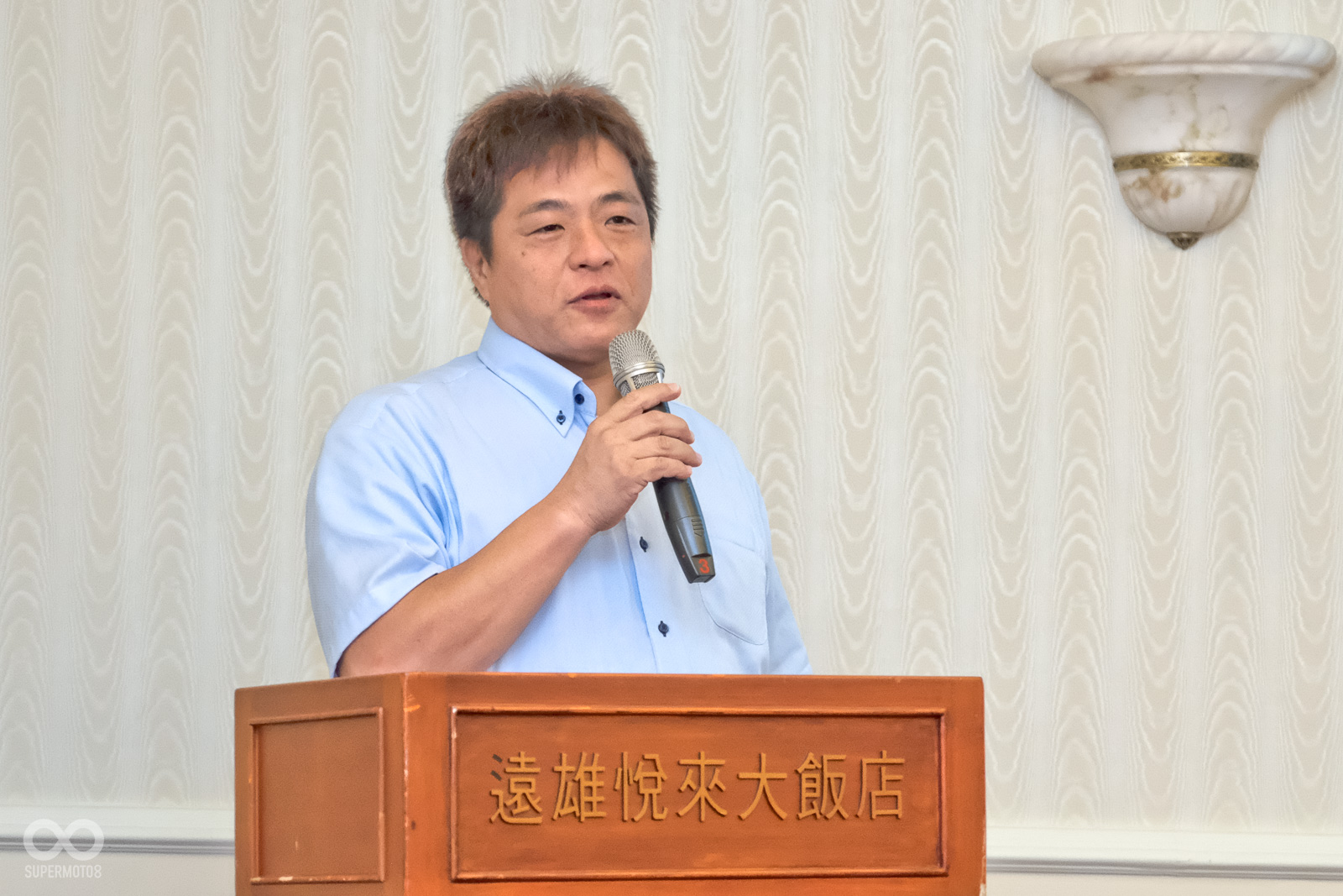 媒體試乘會中，HONDA邀請GOLDWING開發負責人 中西 豐 先生親自為大家介紹2018年HONDA GOLDWING