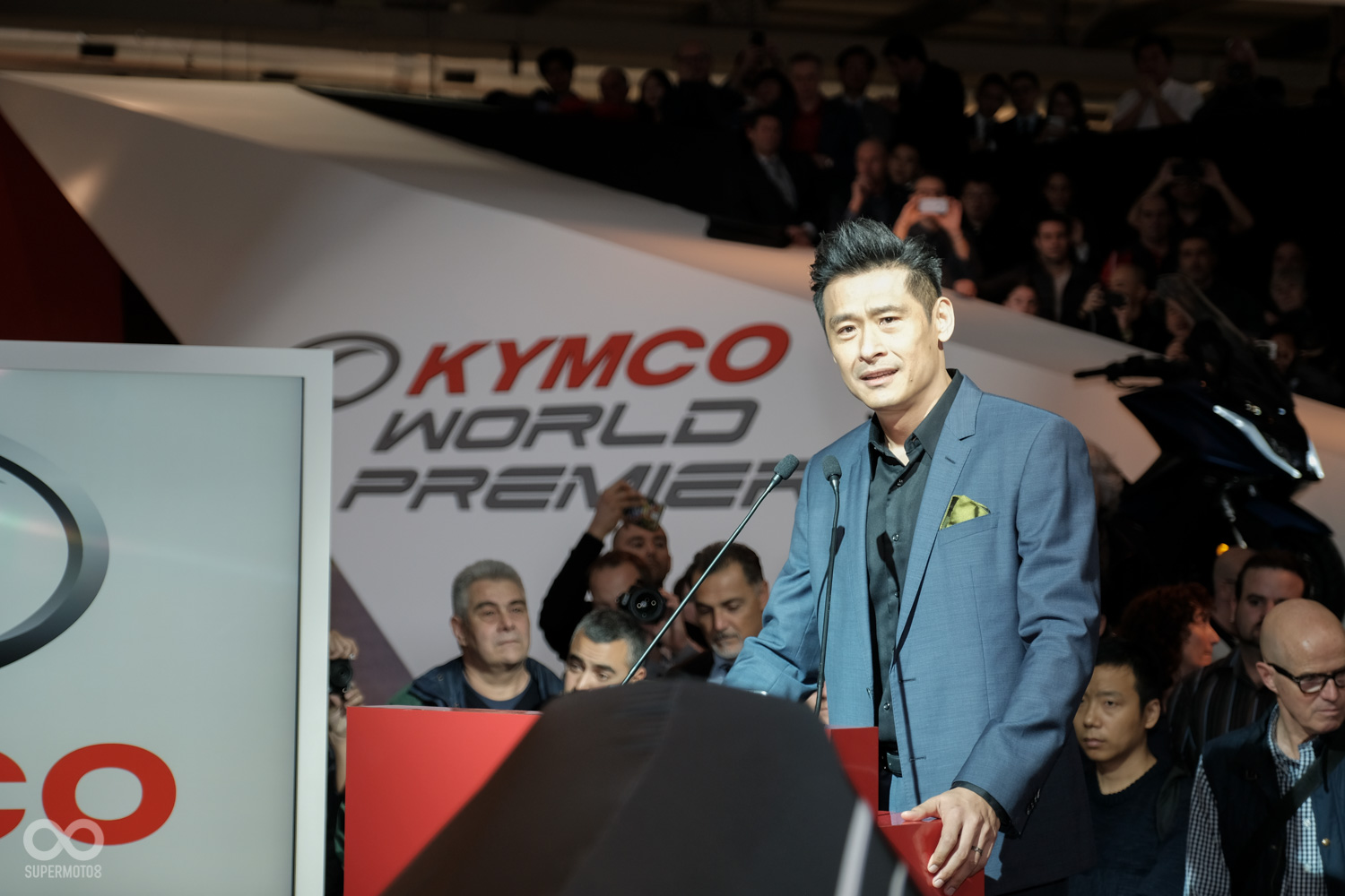 發表會活動由光陽的大家長柯勝峯 董事長親自拉開序幕