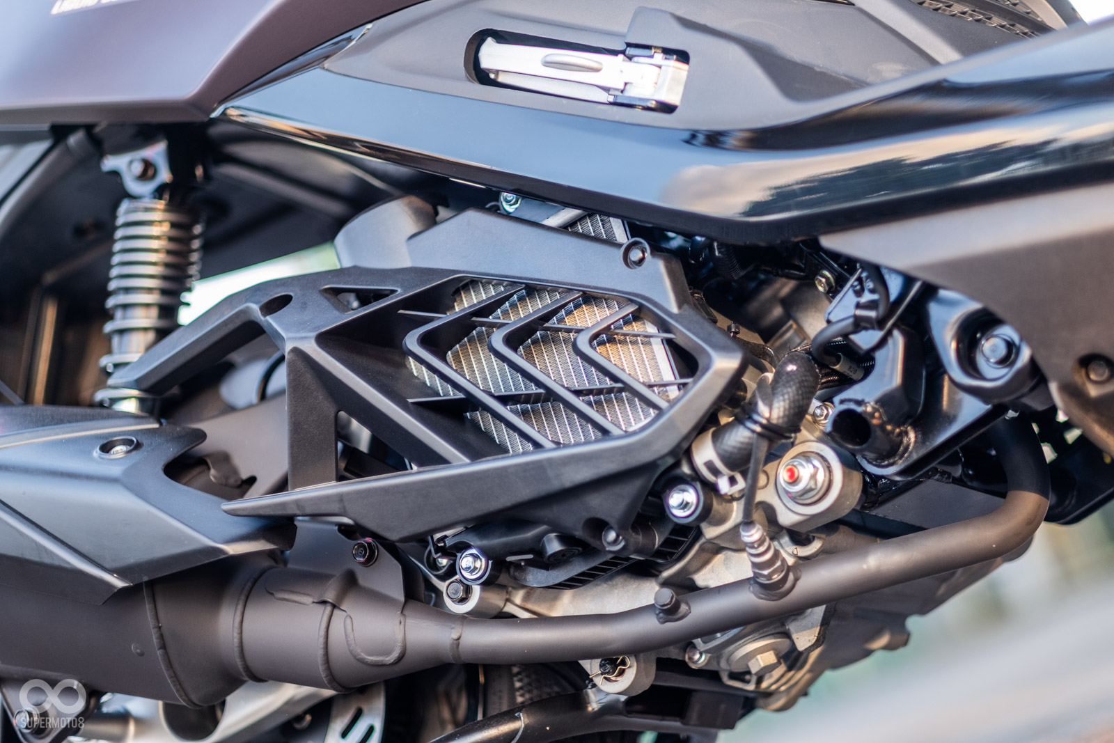 引擎升級125 c.c.水冷單缸引擎,最大馬力12.9匹!