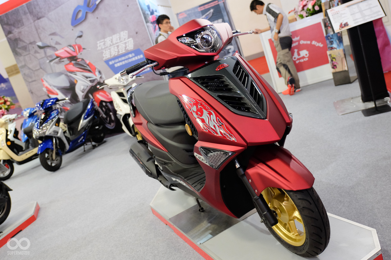 PGO的當家車款水冷戰駒TIGRA150也同樣沒有缺席