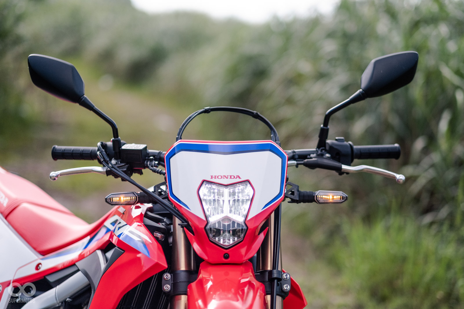 扁平的大燈看起來像是號碼牌,另外更有集中重心的效果