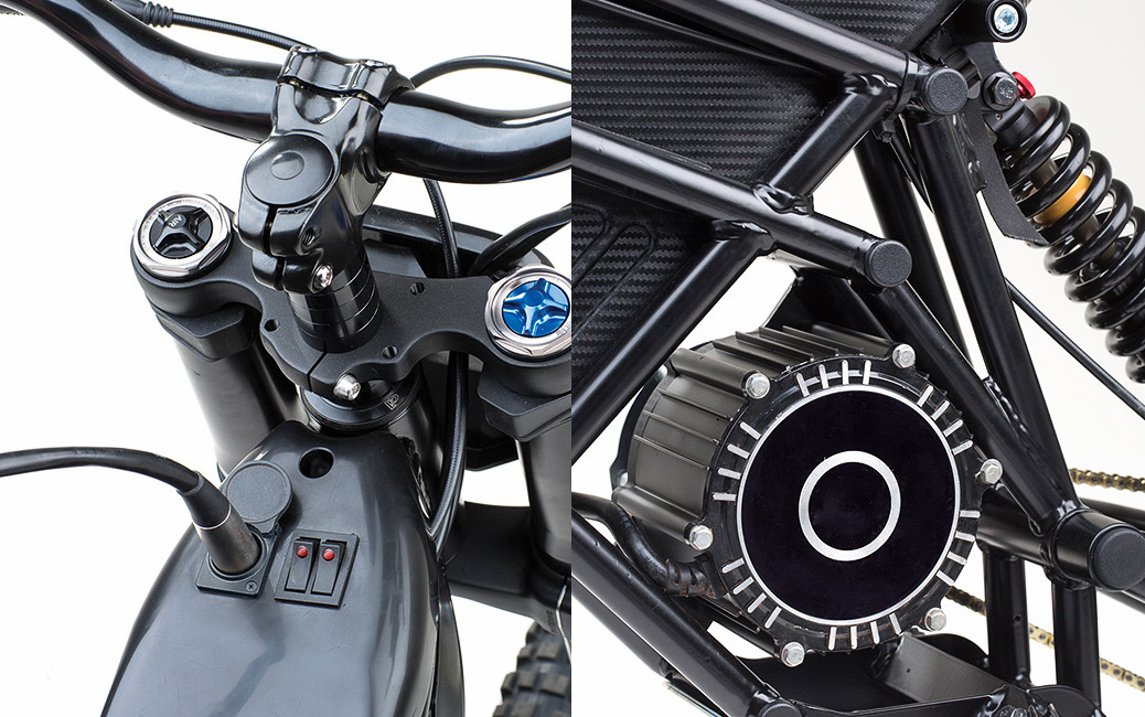 充電插孔設置於車身上方，與機車加油習慣相同。