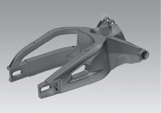 後搖臂採用Prolink多連桿設計,並透過管壁厚度削薄等方式,減輕150公克的重量