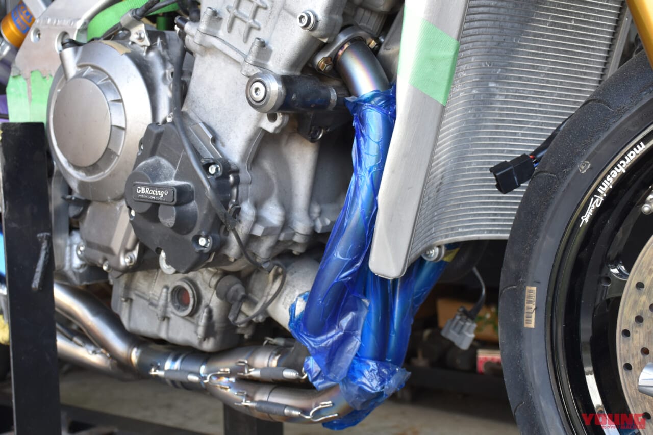 為了打造這把忍者刀,特別重新開發專用的車架來安裝ZX-10R的引擎