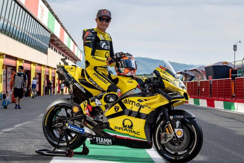 去年LAMBORGHINI也曾為Pramac DUCATI設計冠名贊助彩繪
