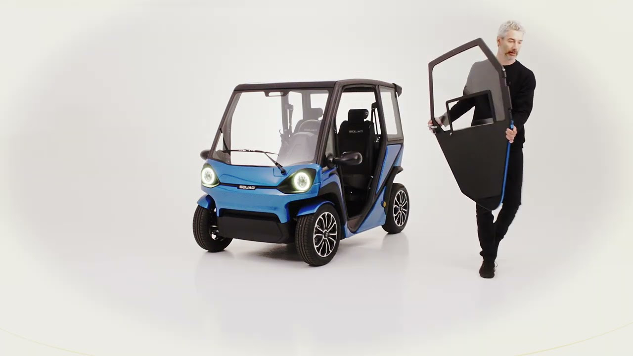 車門拆卸後,實在很像遊樂園或景點出現的遊園車