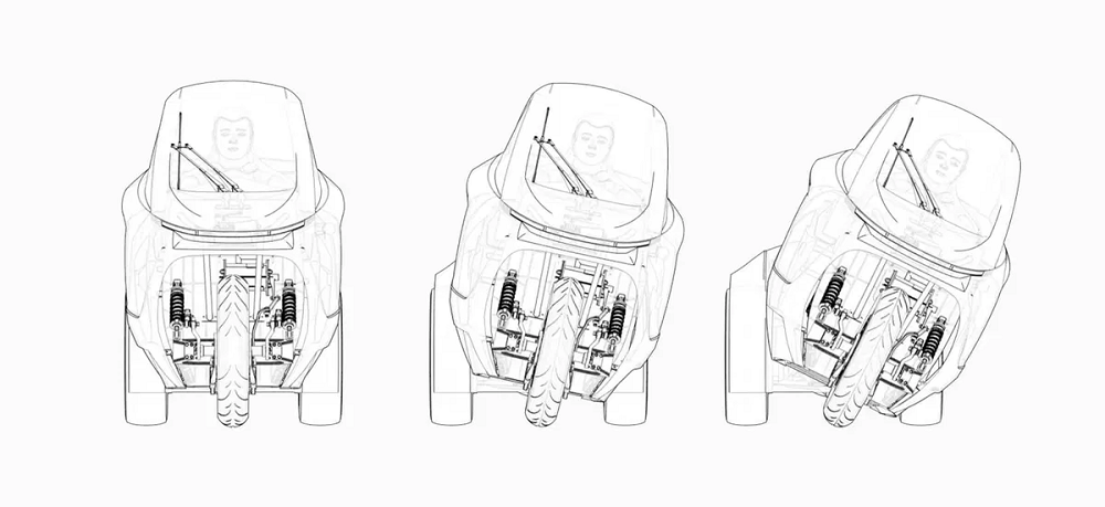 目前官方沒有釋出太多有關這輛電動三輪車的詳細規格和資訊,但已知的是他和市面上的三輪車一樣,車身可以左右傾斜
