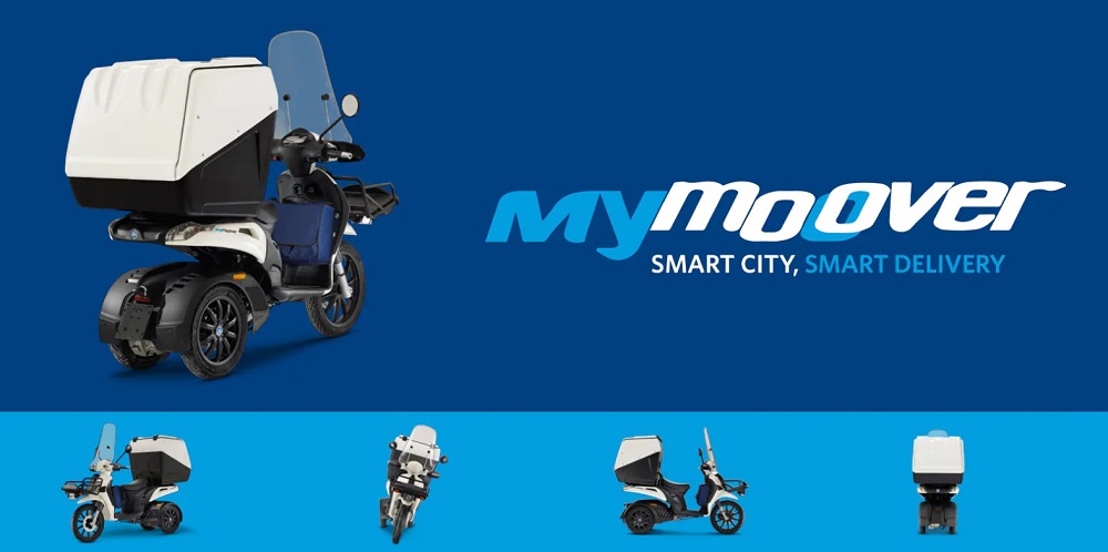 除了前二輪後一輪的配置外，Piaggio也有像是Mymoover這種前一輪後二輪配置的機車