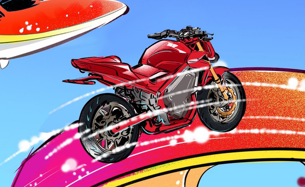 這次主視覺最大的亮點就是這台外觀和CB500F非常類似的裸把街車，或許下個月我們就能知道有關他的更多資訊