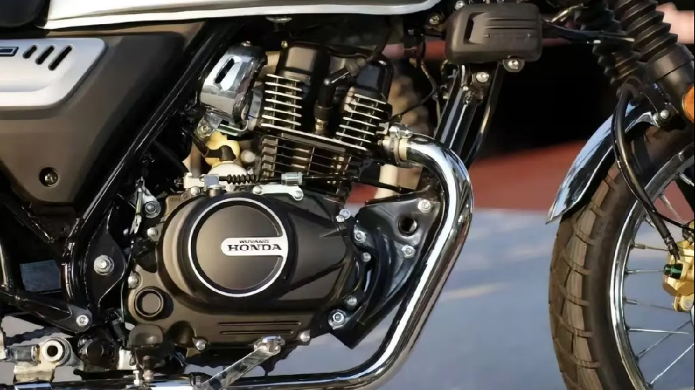 整輛車搭載了一顆150c.c.的單缸引擎