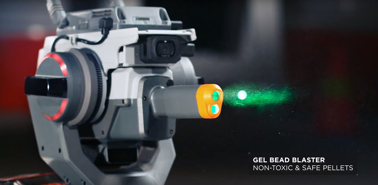 內置的檢測裝置可將凝膠子彈的射速控制在安全限速內