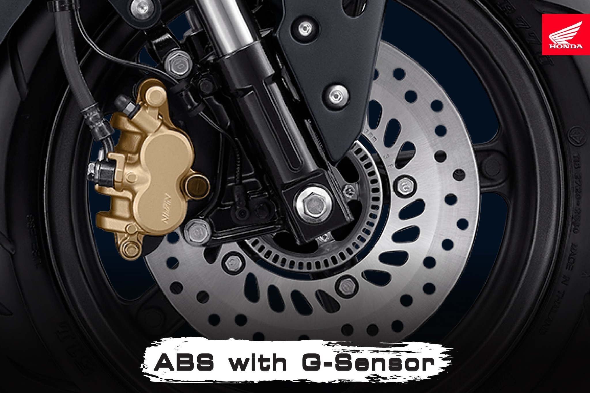 前輪具備G-Sensor控制的ABS系統