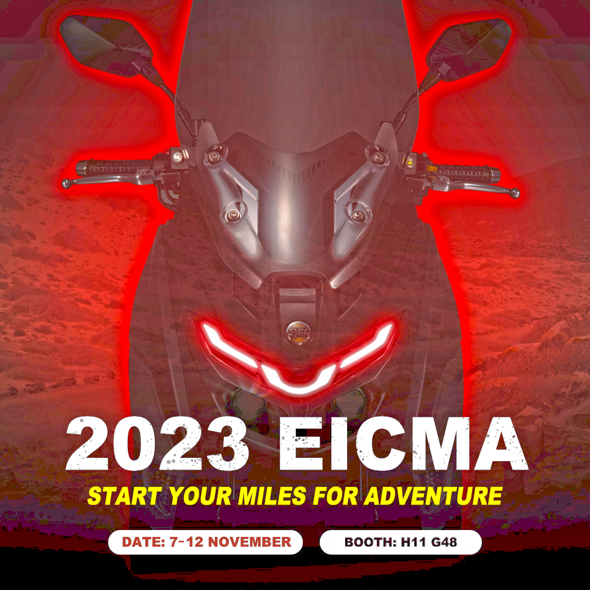 拉亮圖片之後,能看到更多SYM新跨界車款的車頭正面細節