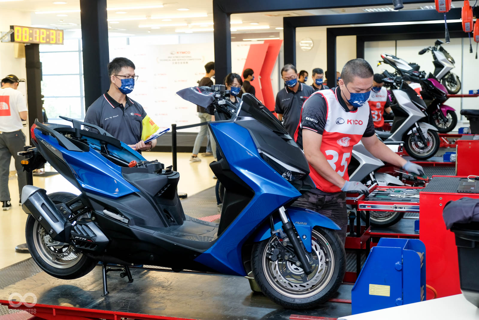 本次全國技術競賽讓人看到KYMCO技師們的技術實力