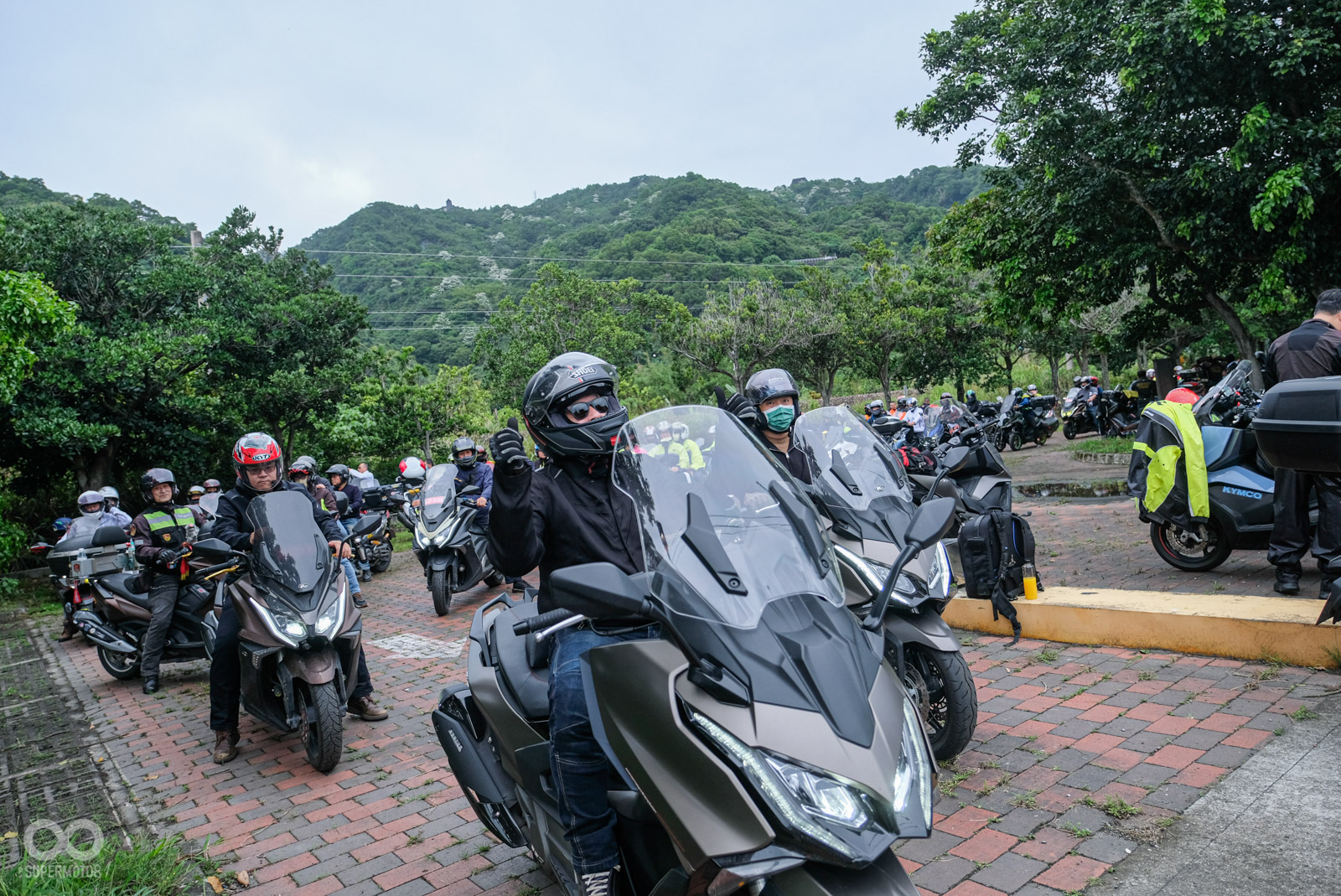 KYMCO吳協理與多位長官，也將陪著車友一同參與這次活動