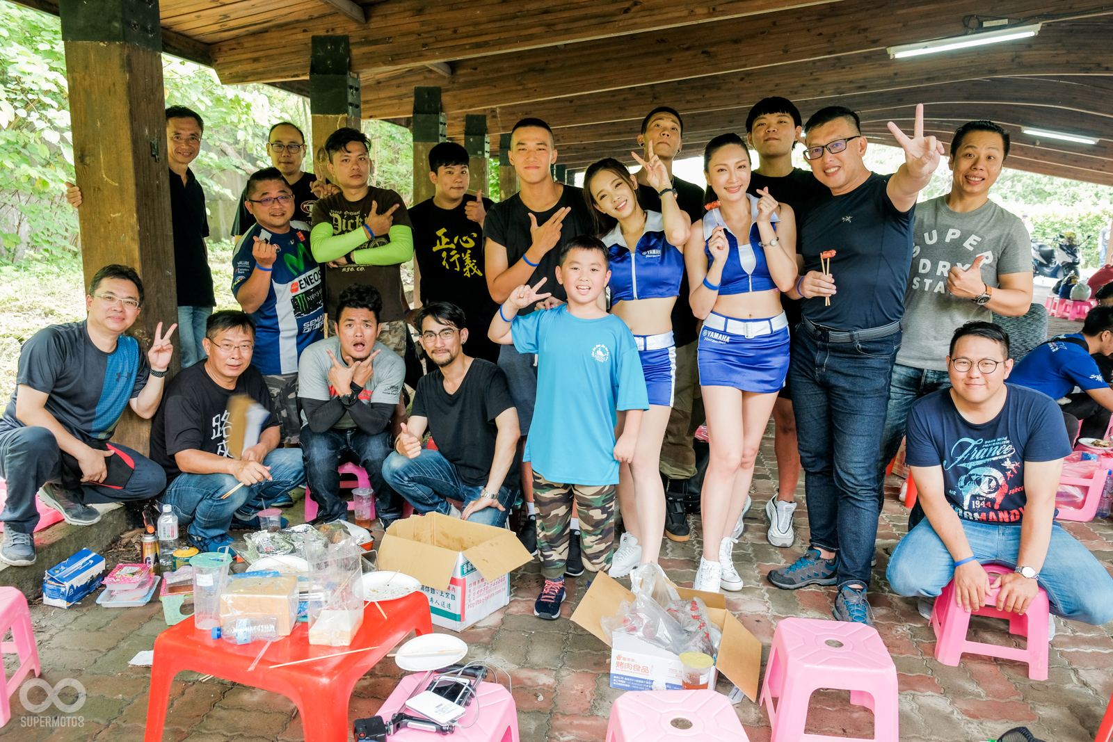 不少車友攜家帶眷前來同樂