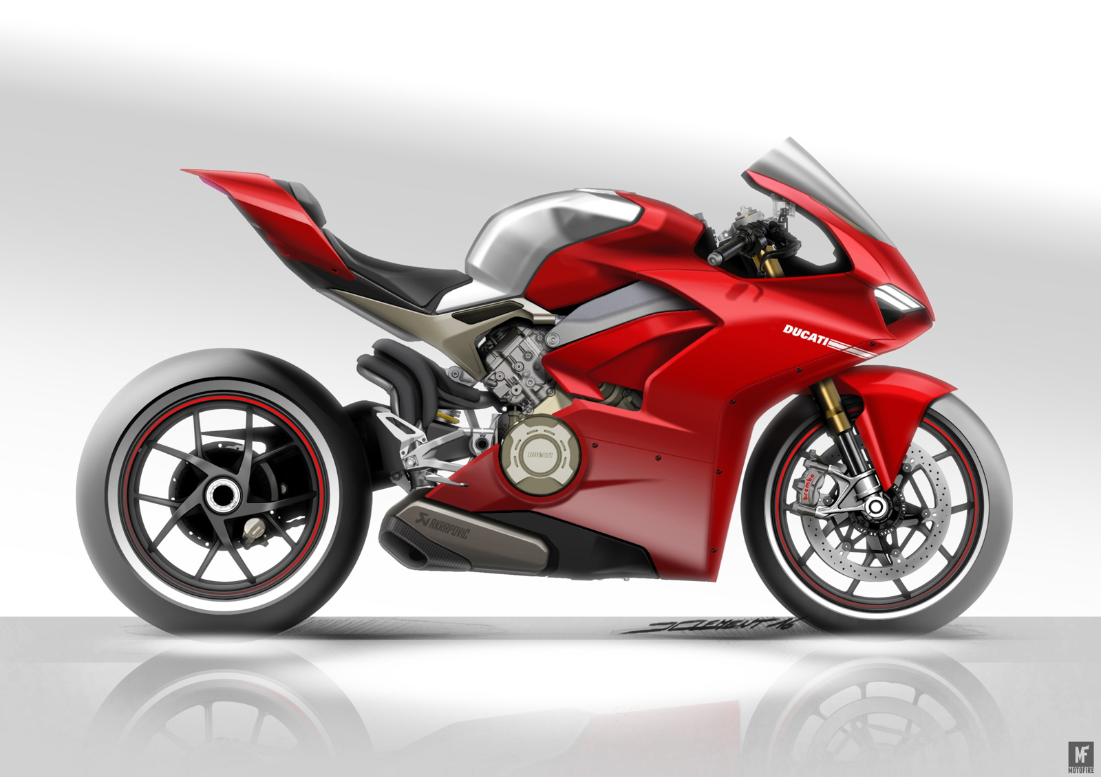 2016年的設計圖因應較寬的引擎而有外露的case蓋。