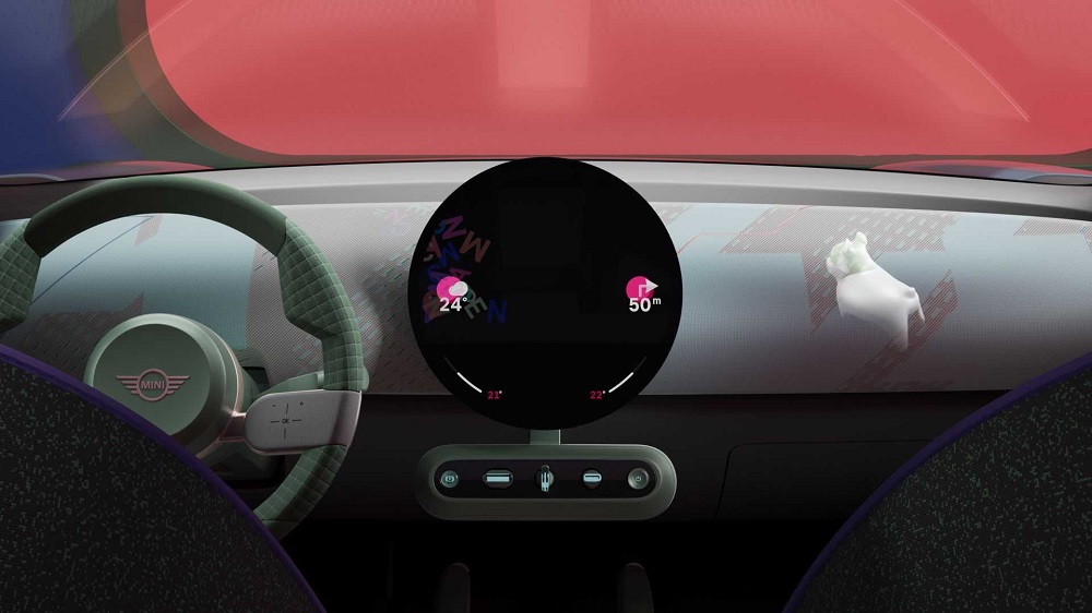 除了中央的車機螢幕之外，Mini Spike還有可能會跑到其他螢幕上，增添幾分樂趣