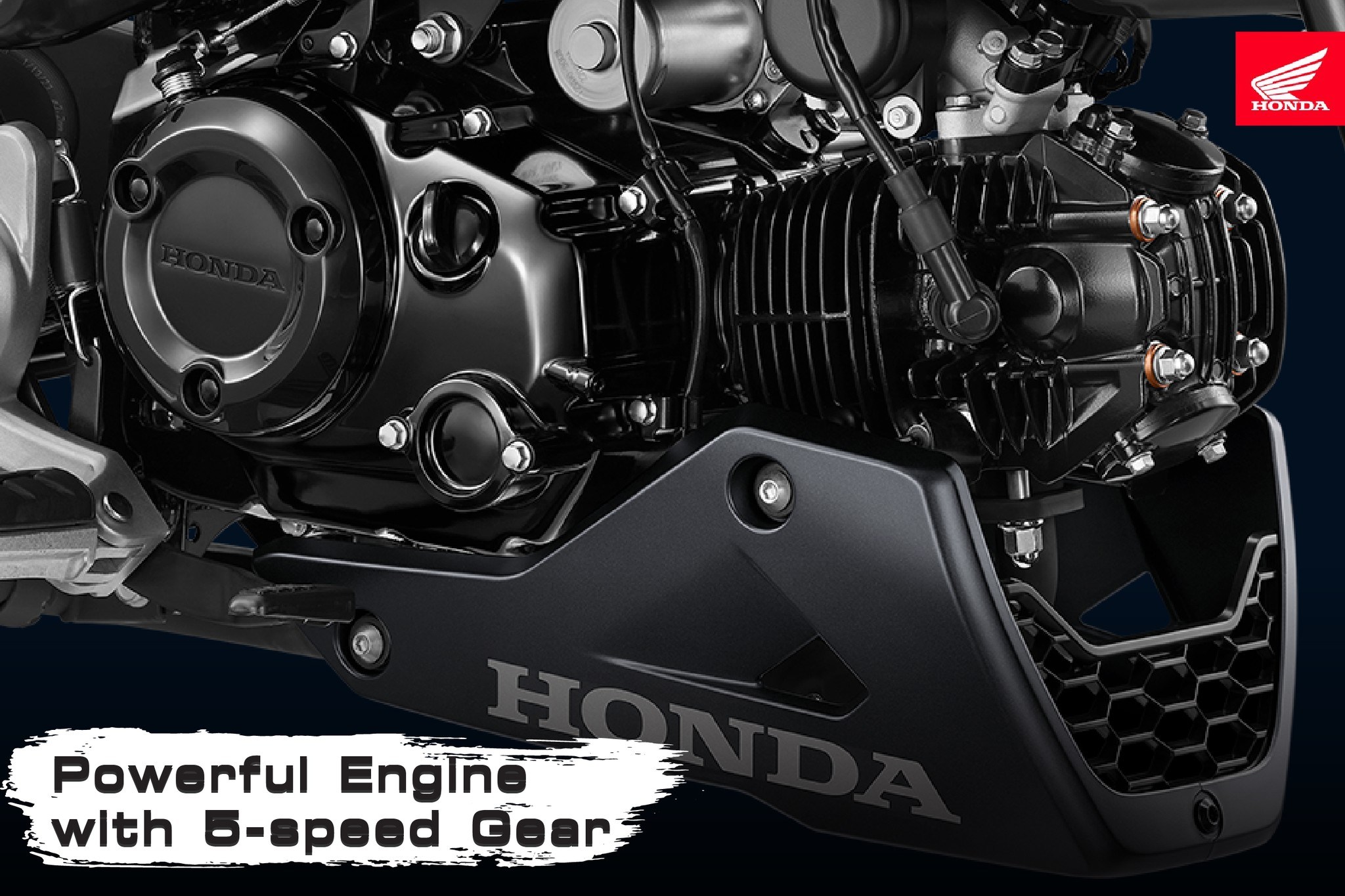 引擎下護板的加入,讓MSX125看起來更有跑格