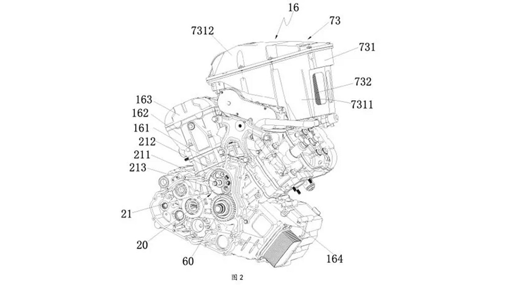 根據這次的專利圖，1250NK將使用KTM LC8 V型雙缸引擎