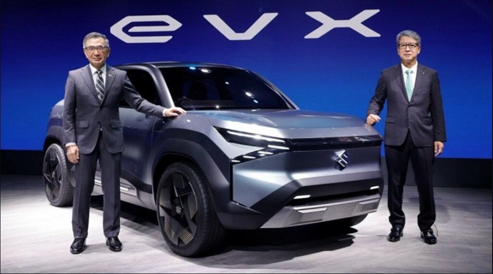 Suzuki在2023年的印度車展上亮相了全新的純電休旅eVX
