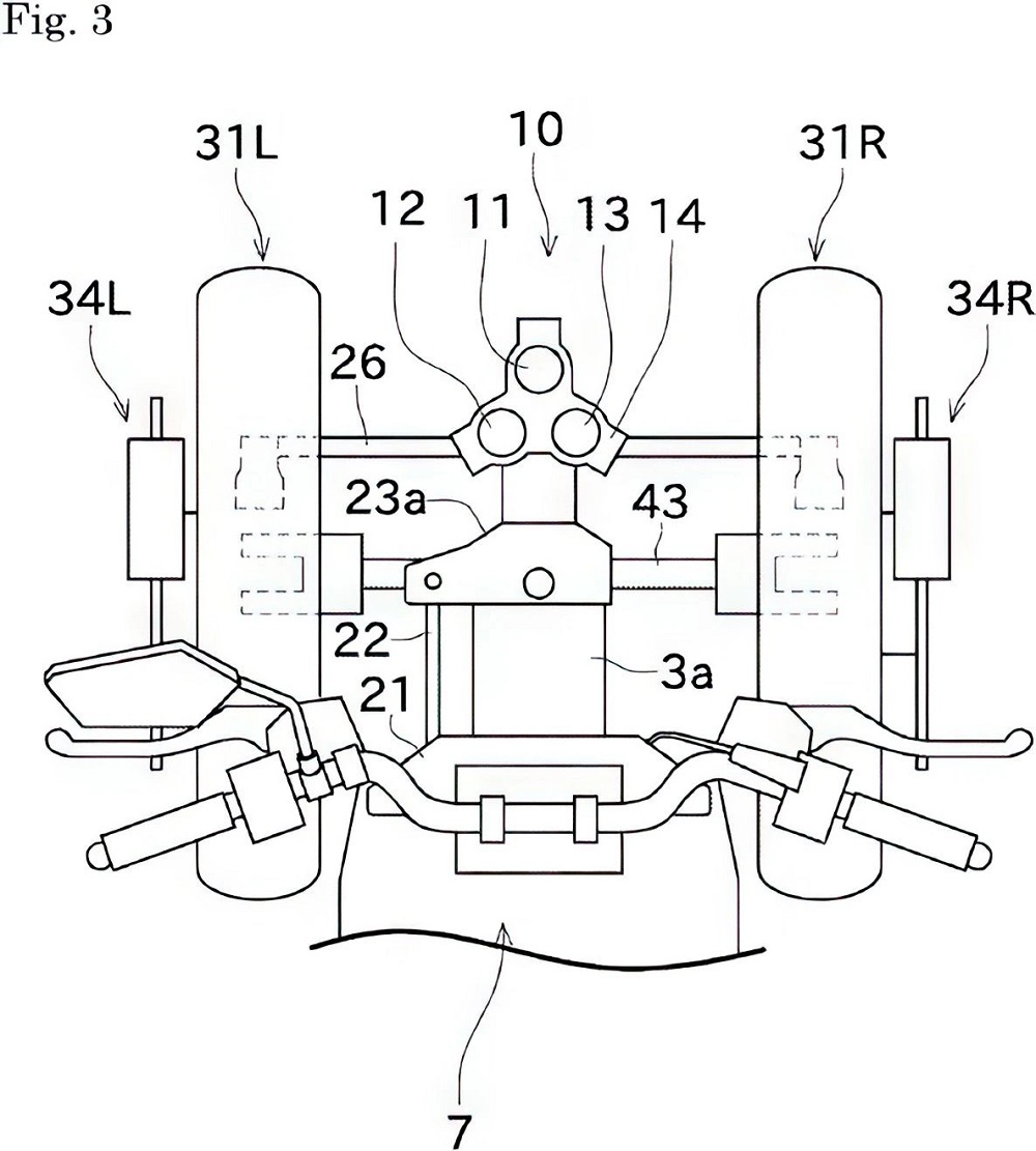 經歷了兩年的研發過程,Kawasaki三輪機車的最新專利圖再次曝光