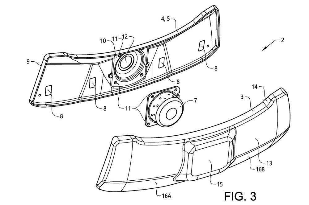 Piaggio的安全氣囊系統將安裝一個瓦斯產生器(圖片中7號位置)