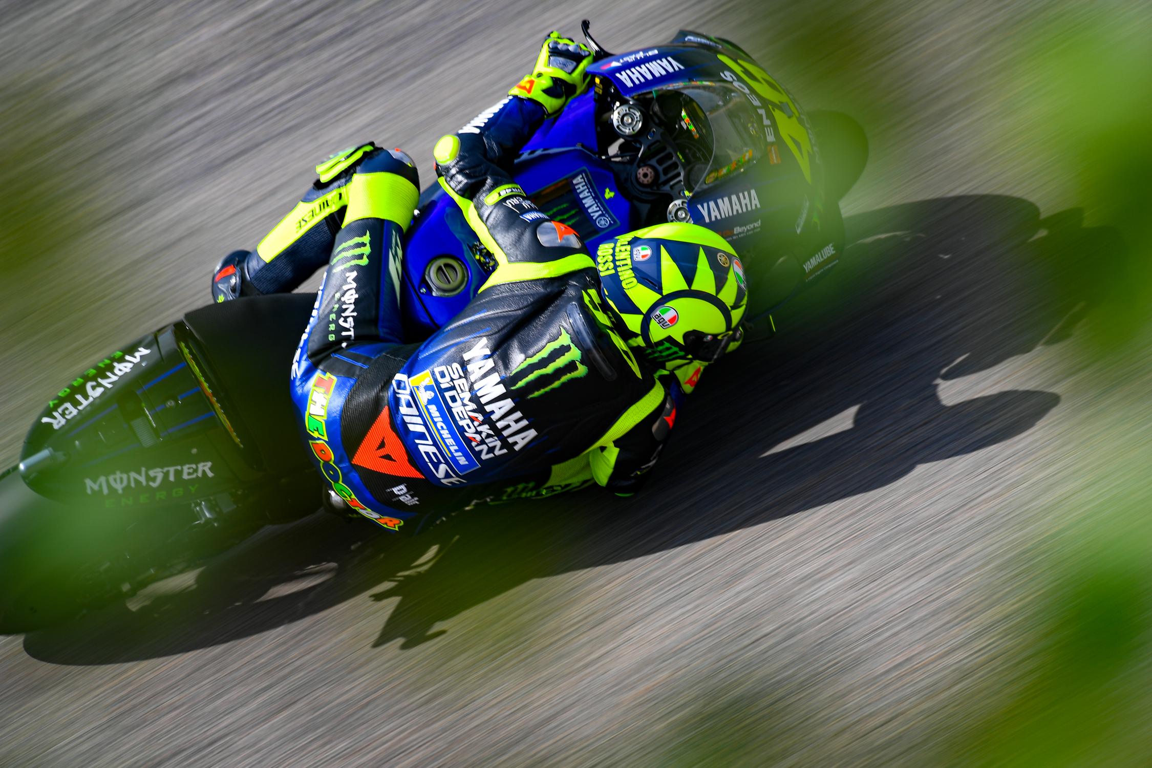 第八名完賽，與去年相差20秒，Rossi相當不滿意。