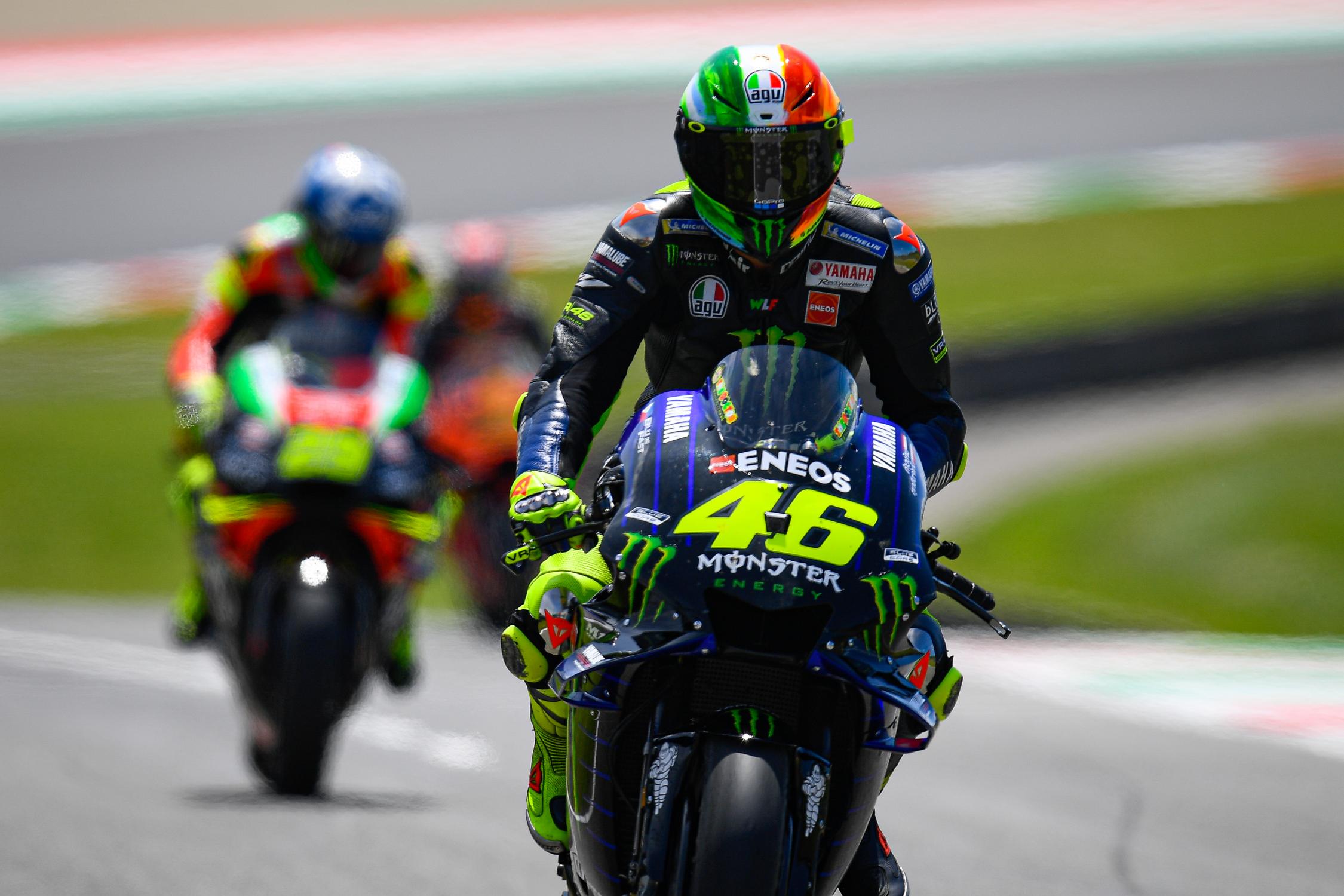 整場比賽都沒有速度，讓Rossi相當失望