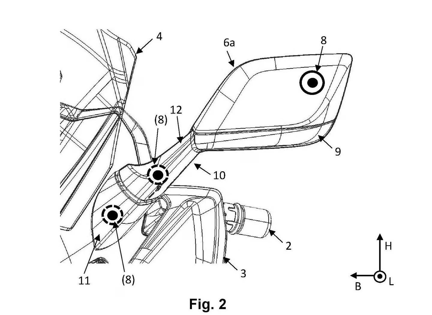 專利圖透露了BMW Motorrad鏡頭模組設置方案