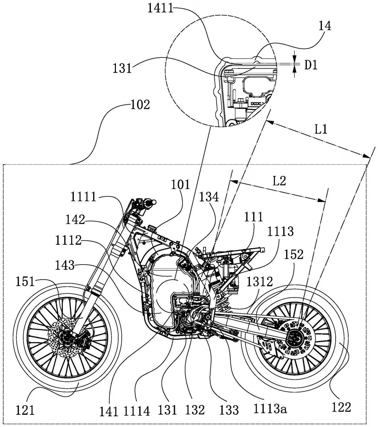 馬達與電池緊密連結