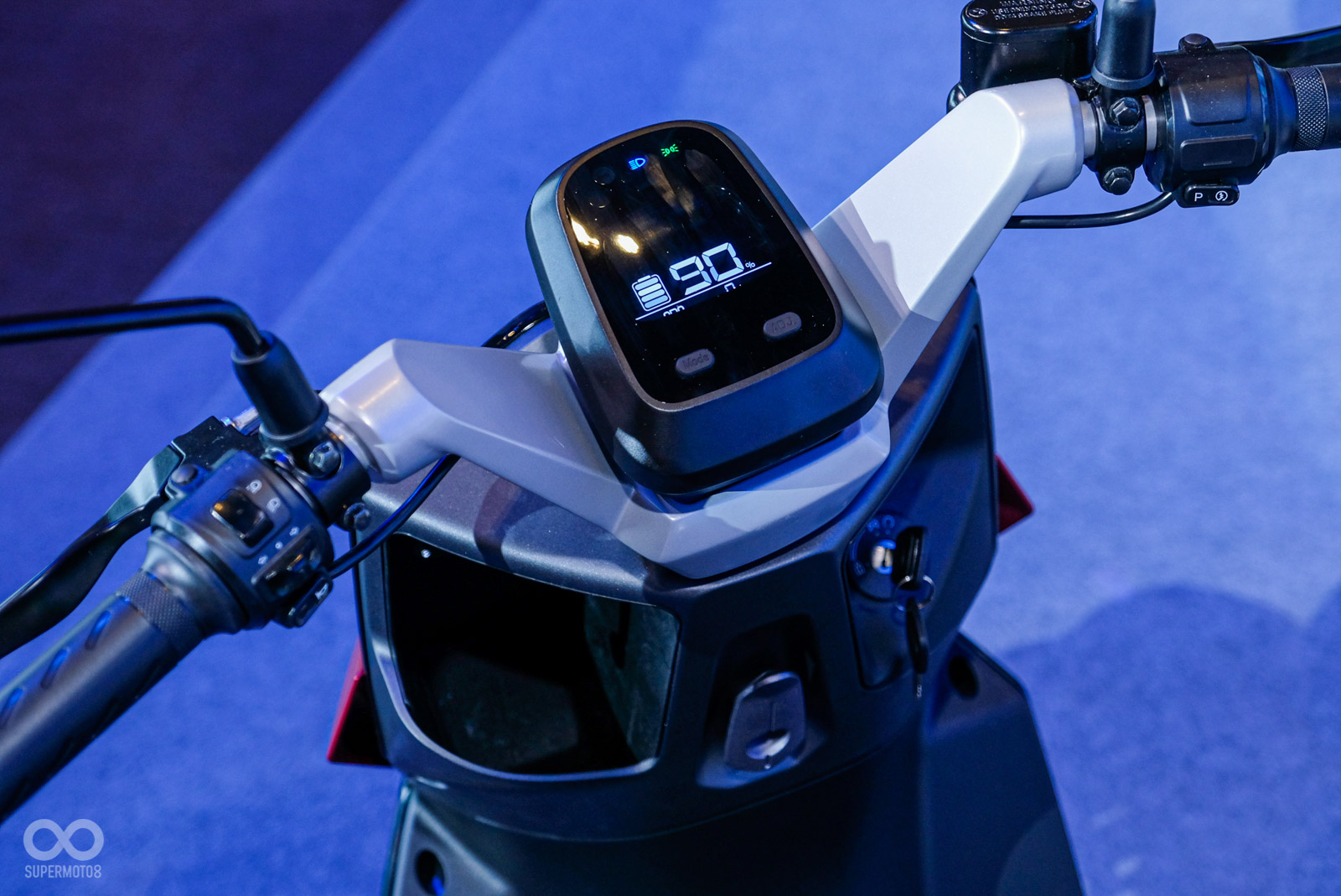 儀表採用LCD單色顯示!