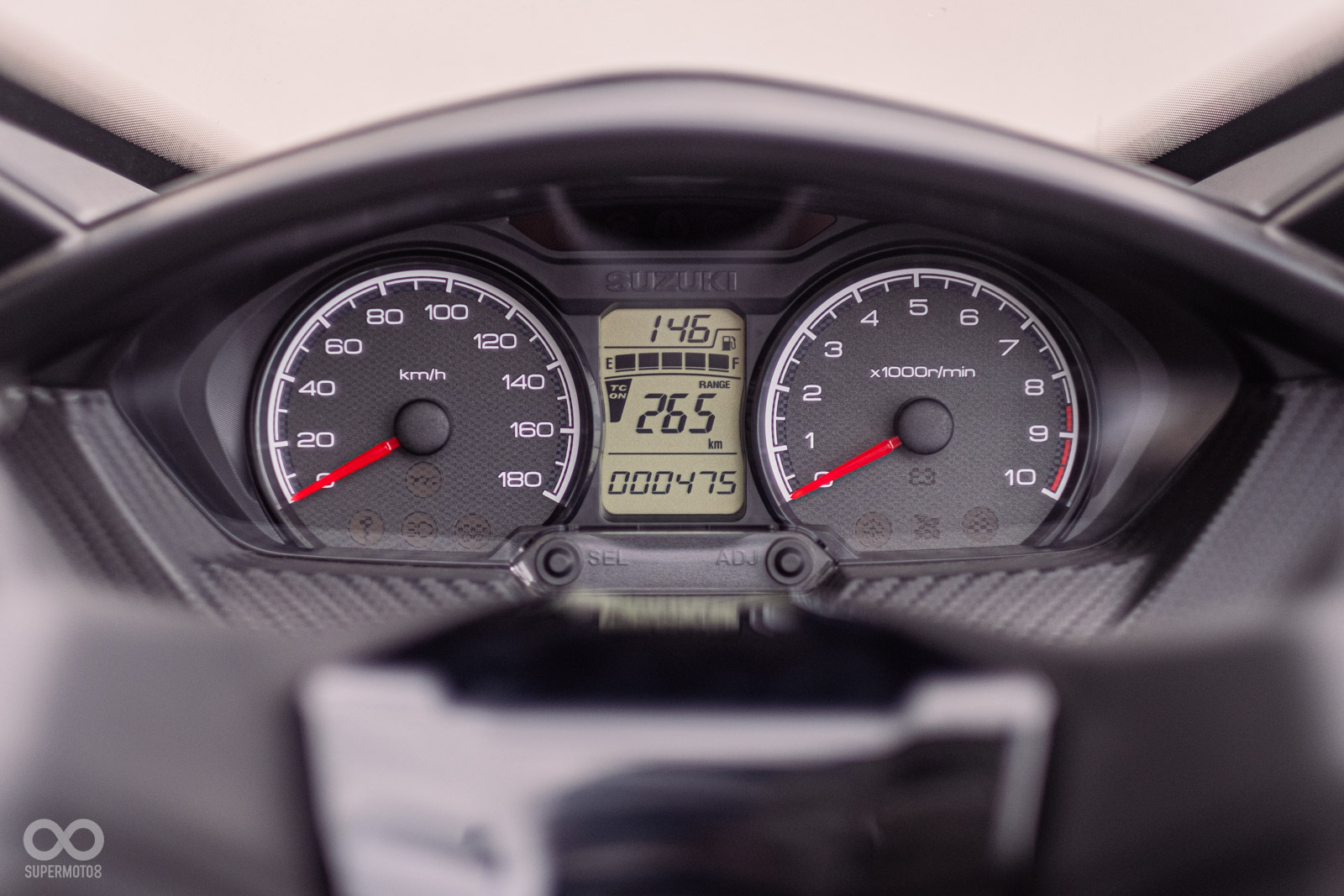 雙指針配中央小螢幕的儀錶