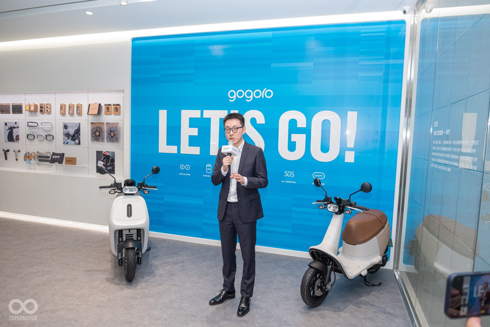 姜 總經理表示全新車款與重磅合作,將會在不久後登場