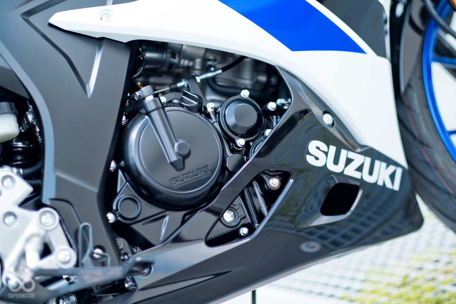 SUZUKi GSX-R 150這顆DOHC水冷單缸引擎擁有19.2匹最大馬力