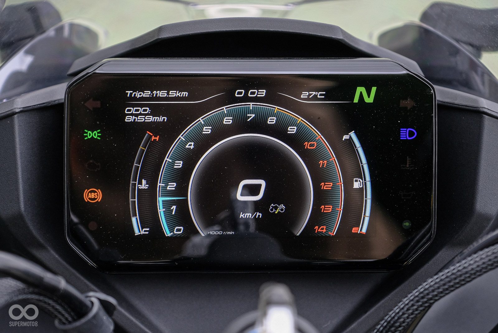 5吋TFT儀表幾乎是中國車款標配，顯示也相當清晰