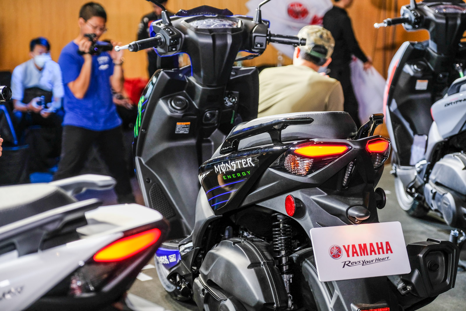 現場展出MotoGP式樣的Cygnus Gryphus