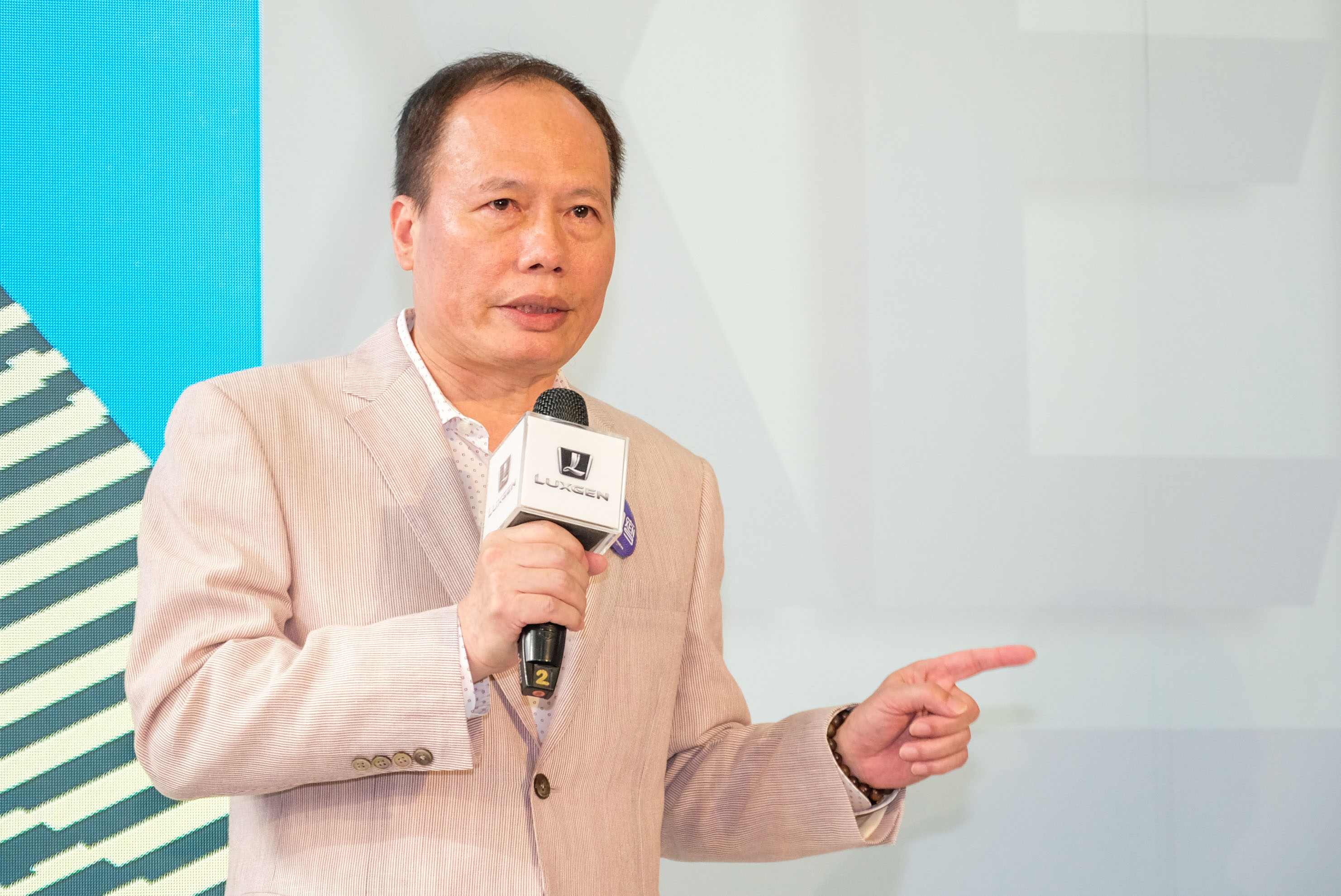 納智捷汽車總經理蔡文榮於現場公佈售價