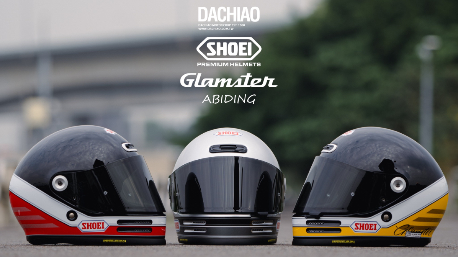  SHOEI Glamster推出美式風格ABIDING多色彩繪