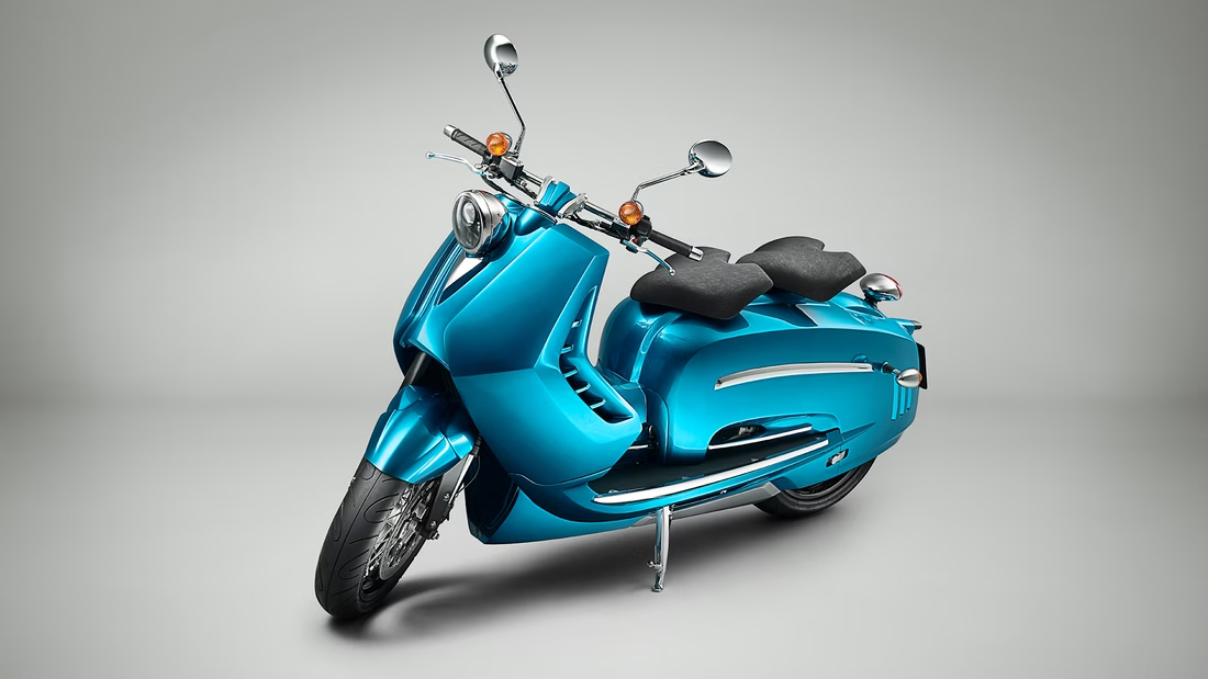 Piper Moto J1外型典雅，融合上世紀的經典與現代的流線美學