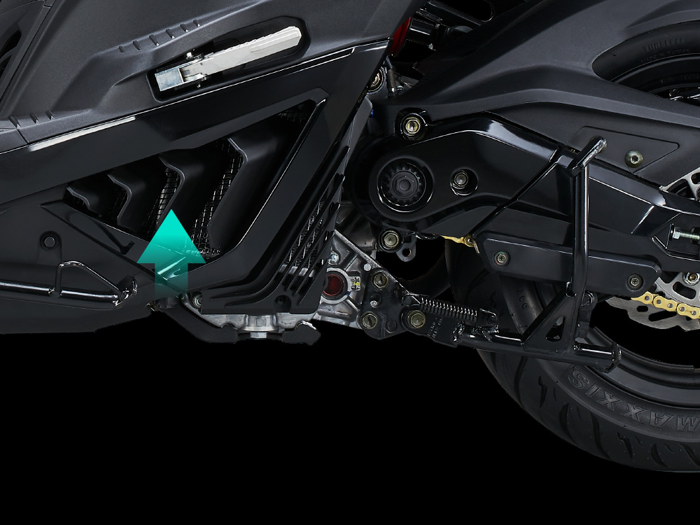 KYMCO KRV MOTO具備雙平衡軸引擎技術，擁有低噪音、低震動、高散熱、低磨耗等完美表現