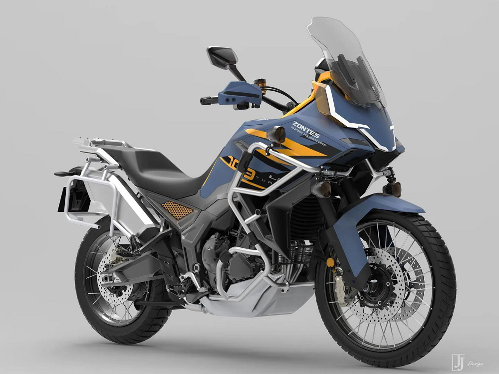 703F的車頭少了過去常在ADV車型上看到的「鳥嘴」,前後分別採用著21吋和19吋的鋼絲框