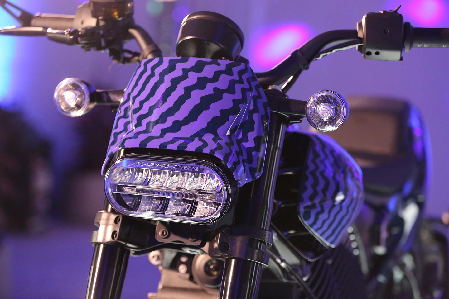 跟Sportster S同款的橢圓形大燈