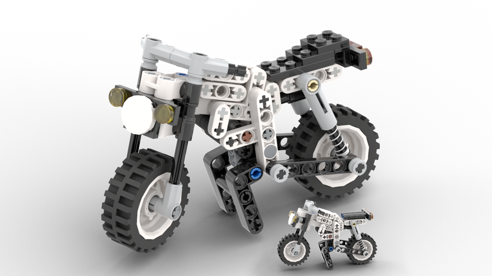 這次打造的作品是以LEGO積木編號8810的Monkey Bike為主軸