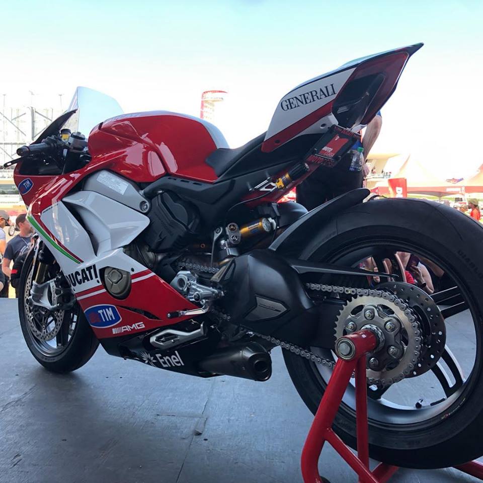 雖然Ducati Panigale V4與實際的MotoGP廠車還是有段差距，但透過塗裝已呈現出超高的相似度
