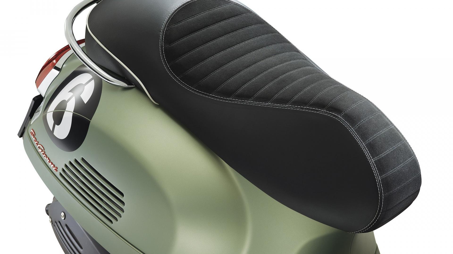 座椅改用白色車縫線與黑色皮革塑造出單座的感覺,但仍然可以雙載