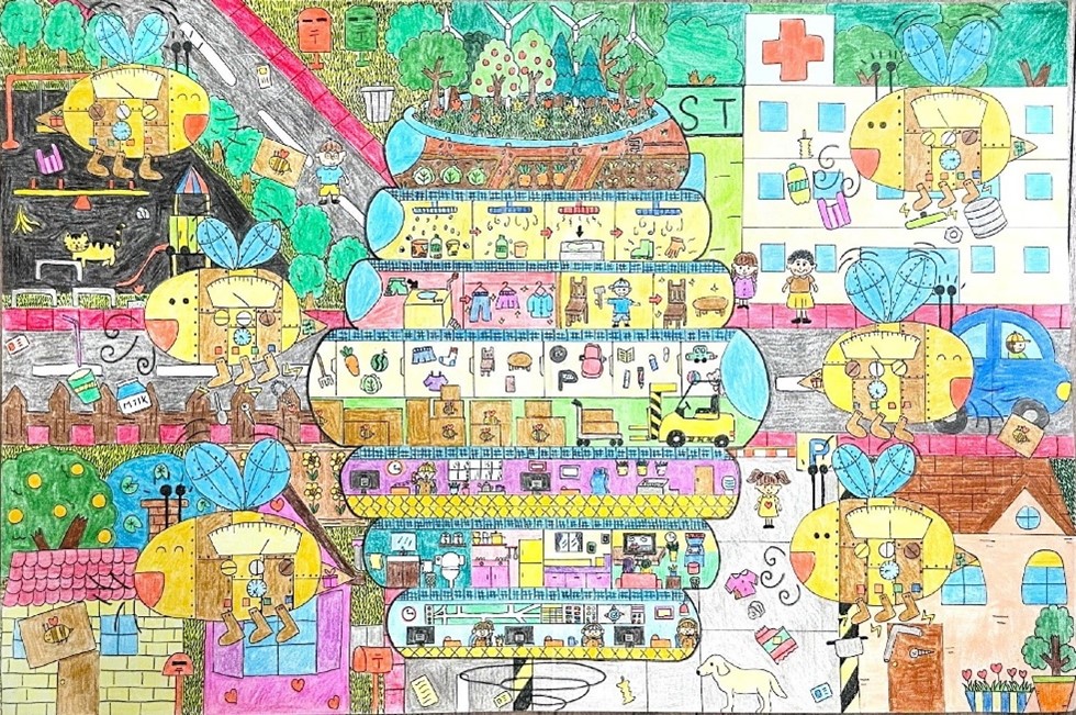 B組(8-11歲)金獎:王蒞旋同學作品《環保大富翁》