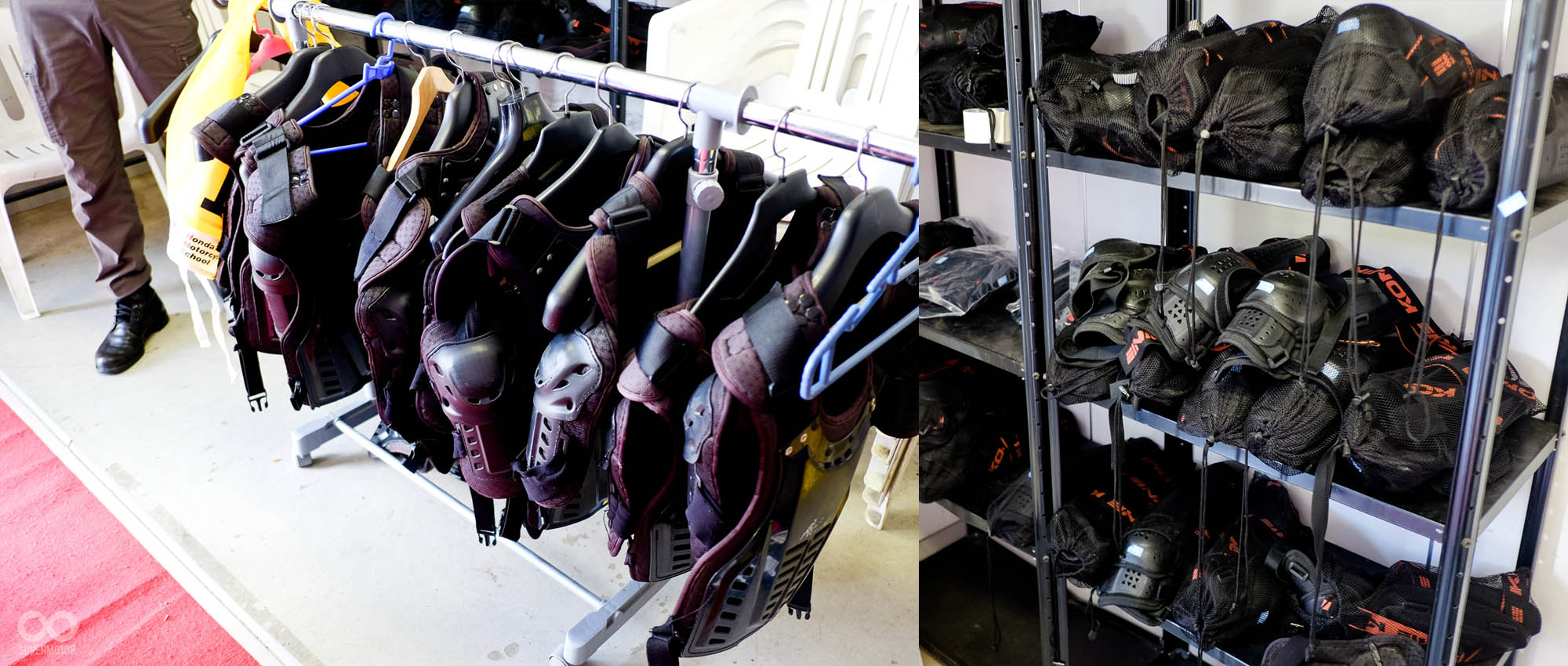 現場提供的齊全護具