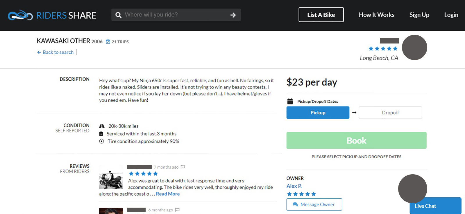 底下除了有車種介紹之外，還有曾經為承租人的評分和評論