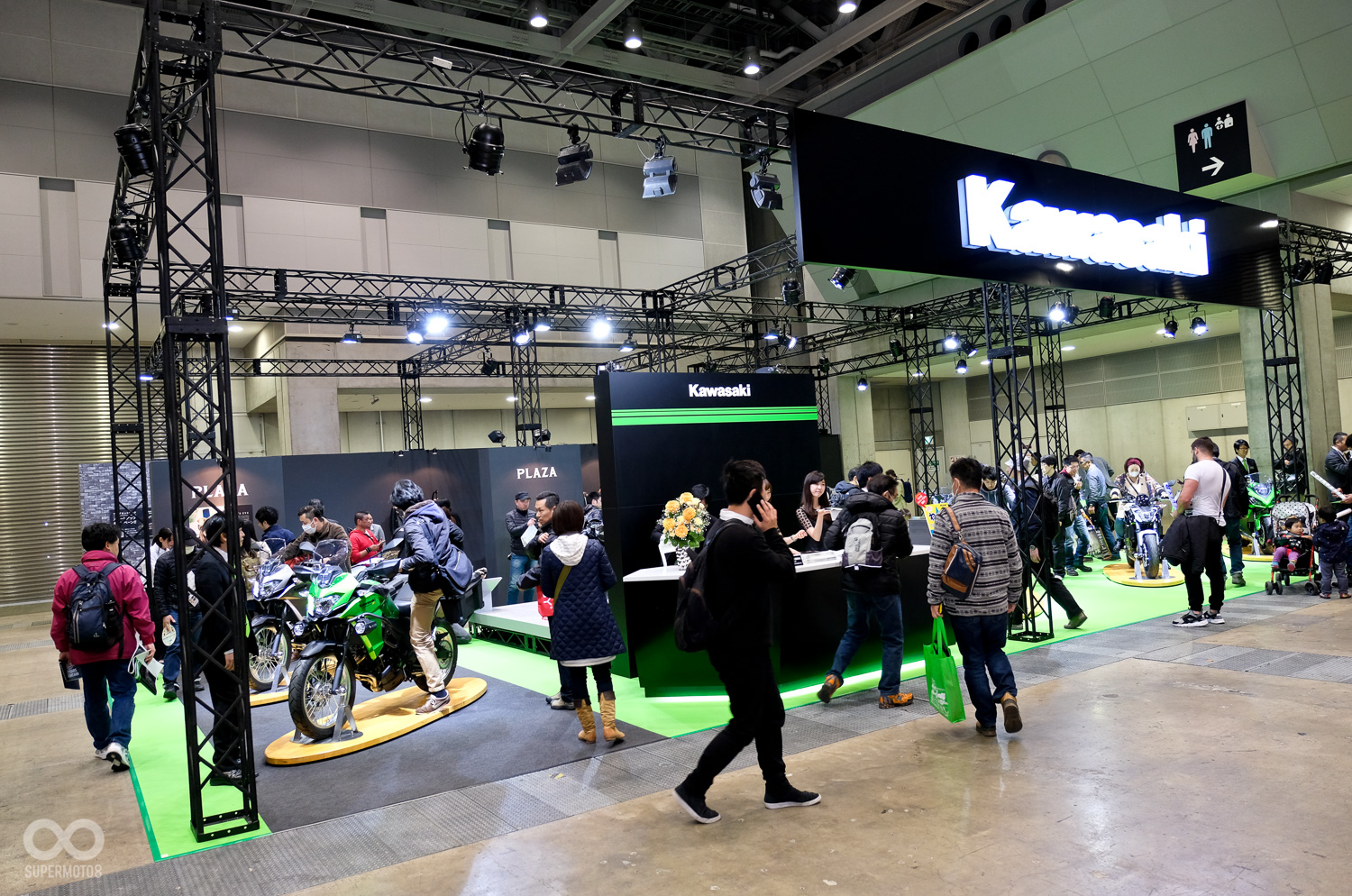 本次Kawasaki展場可說是相當精簡，且在展出車輛上與米蘭有著蠻大差異